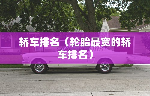 轿车排名（轮胎最宽的轿车排名）