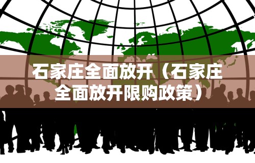 石家庄全面放开（石家庄全面放开限购政策）