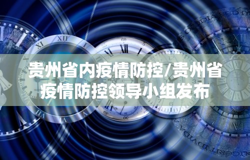 贵州省内疫情防控/贵州省疫情防控领导小组发布