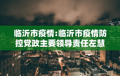 临沂市疫情:临沂市疫情防控党政主要领导责任左慧杉